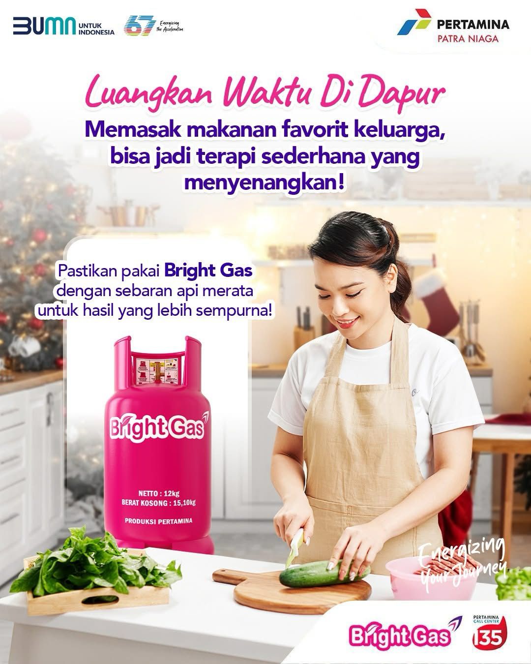 Bright Gas 12kg Refill
